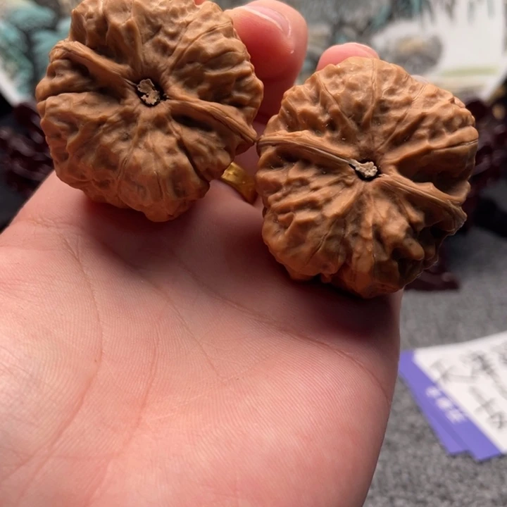 七***生核桃蛤蟆头文玩C10
