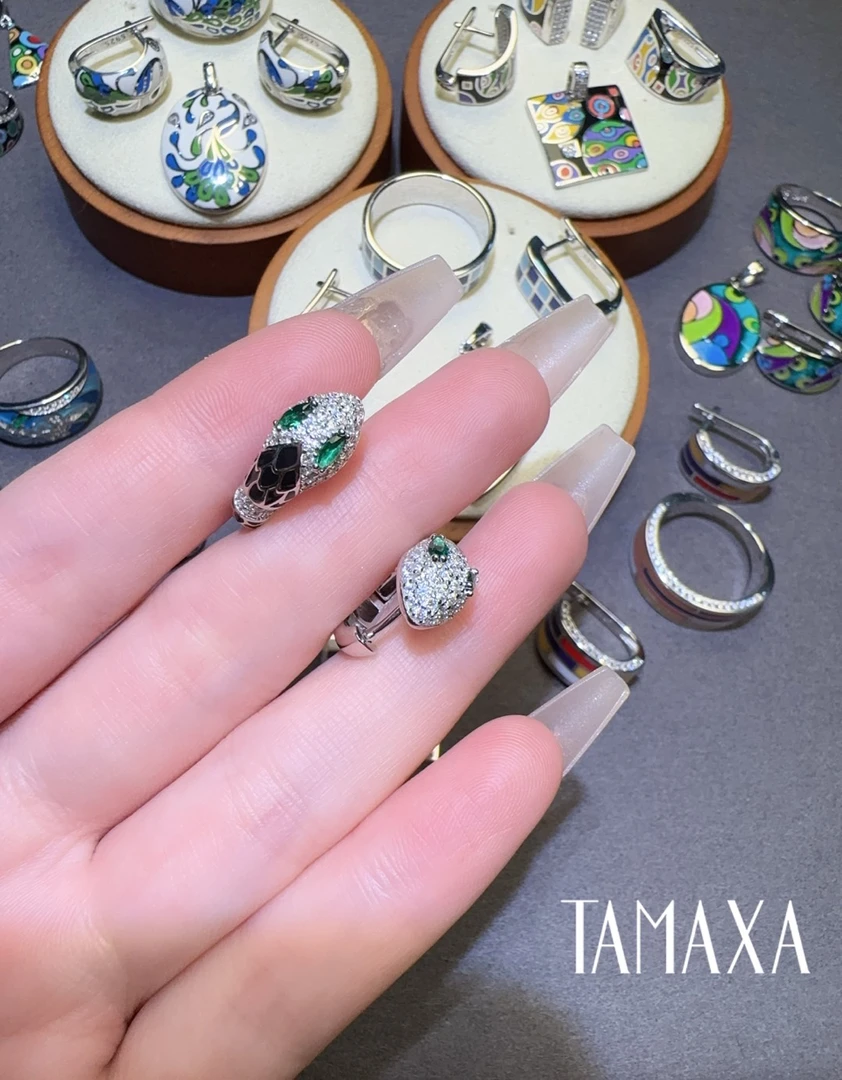 925银银制品 Tamaxa纯银耳环