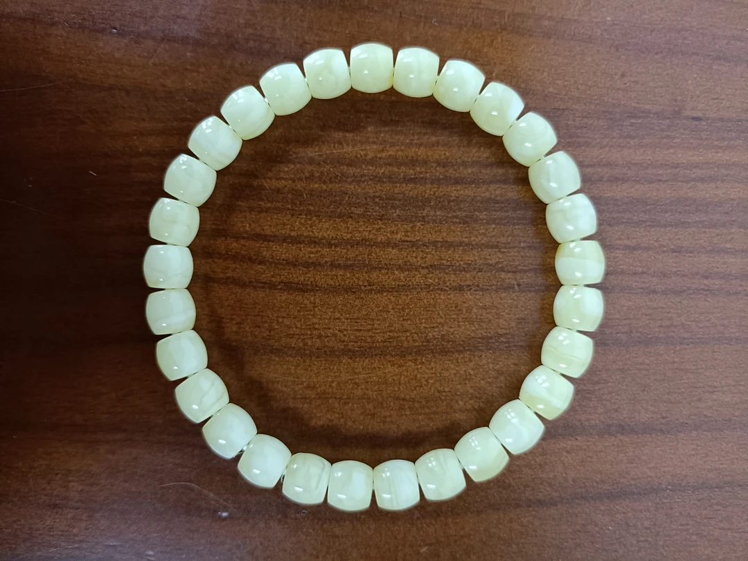 纯天然原矿 俄料蜜蜡手串 尺寸7✖️6.5直切珠型 精美 时尚 流行