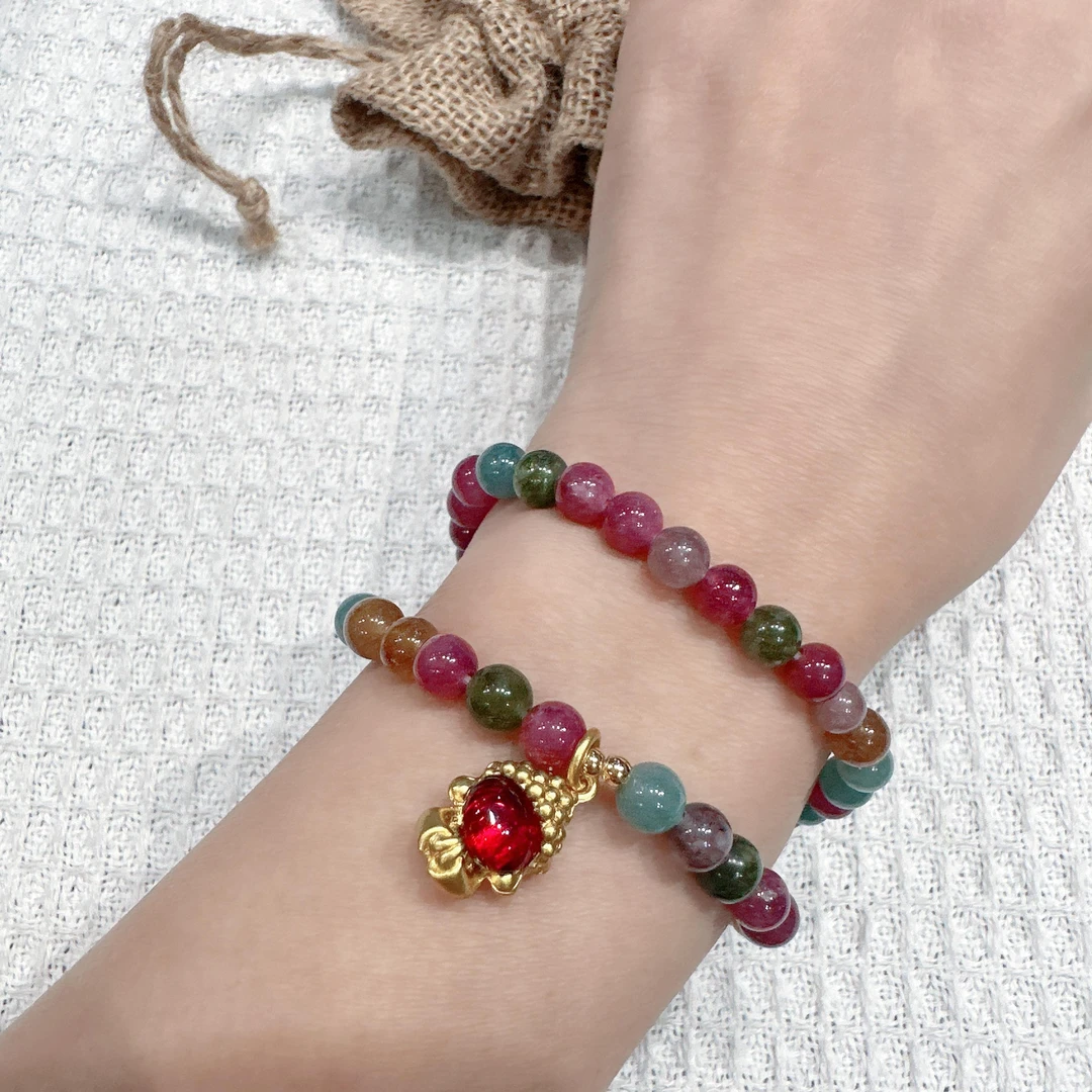 碧玺无相佛双圈手链