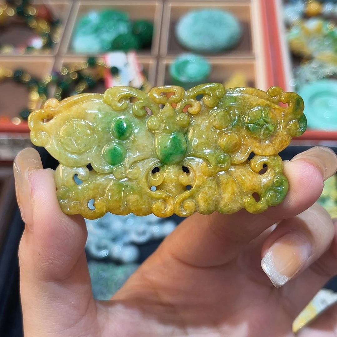 裸石翡翠蝴蝶福到