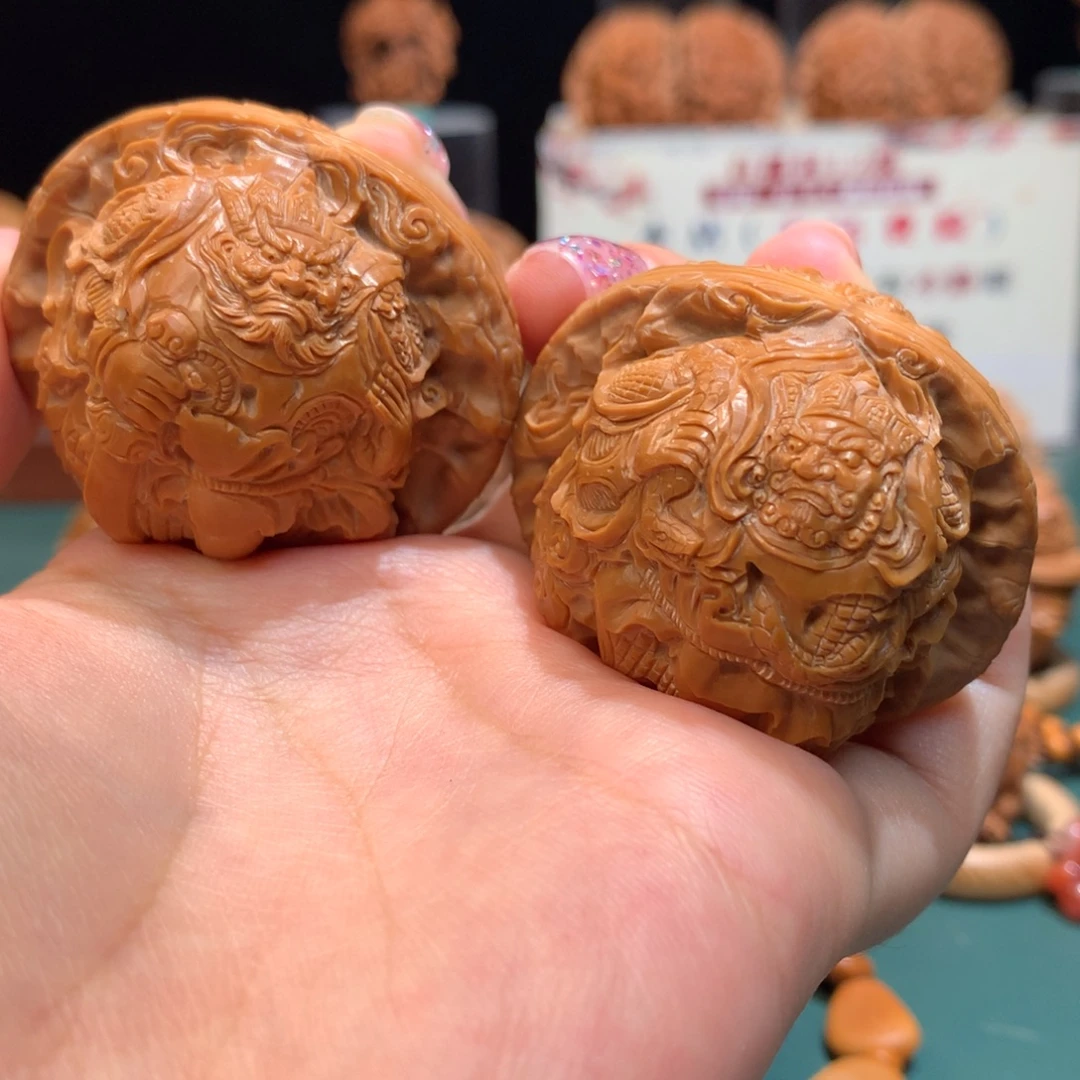 把件文玩核桃-四大天王