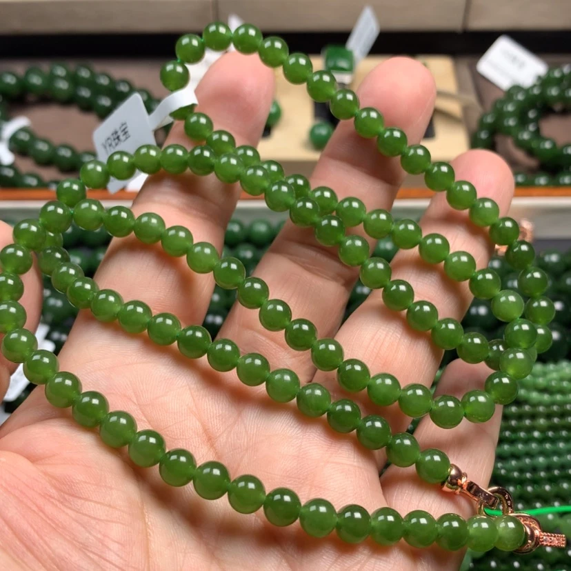 【闪购商品】和田玉（碧玉）颈饰未镶嵌6mm