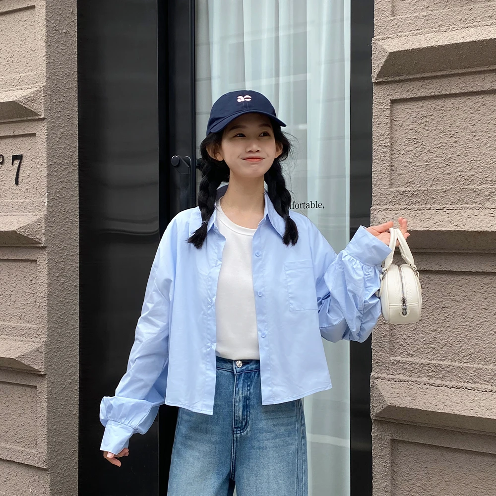 王家有鱼【大姚小姚】2025年新款欧若风衬衫女百搭轻熟风长袖上衣