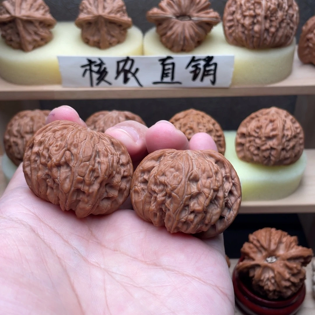 文玩核桃吊坠蝴蝶磨全品42➕交友价
