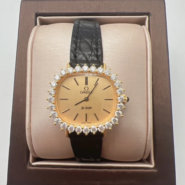 95新 Omega/欧米茄 正欧米茄65766手动后钻赠送表带赠送手链