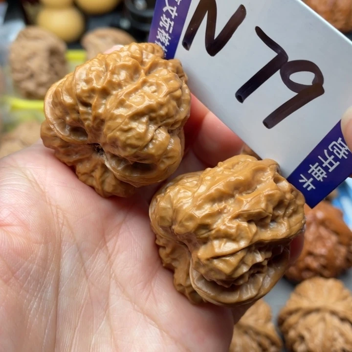 文玩核桃把件蛙蛙37尺