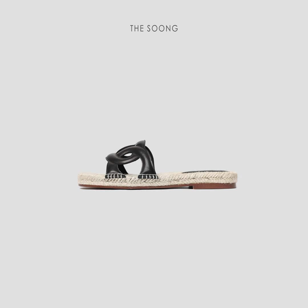 THESOONG |万年经典纯手工麻绳大底牛羊皮双压工艺拖鞋HWXZ4497