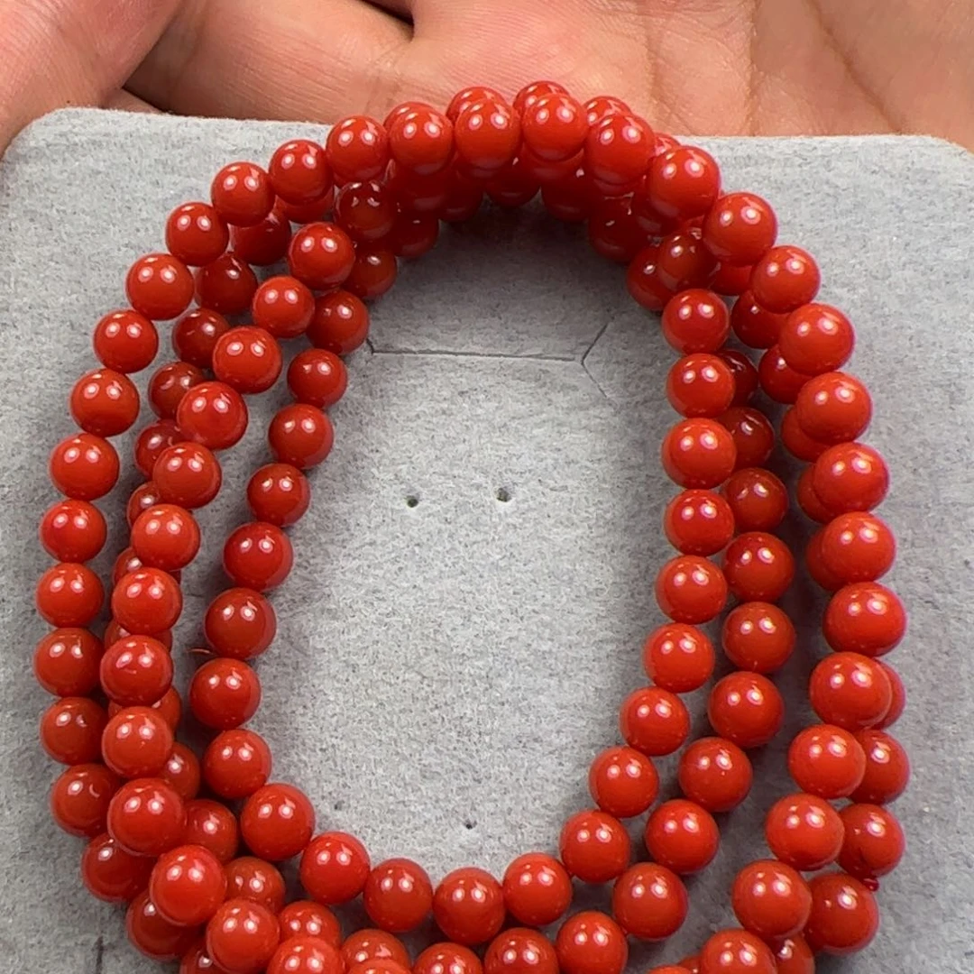 南红玛瑙手串5+未镶嵌