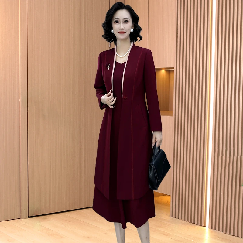 【两件套】外套加裙子时尚气质两件套女士秋季休闲减龄显瘦穿搭