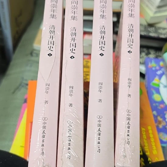 清朝开国史四本一套库存书