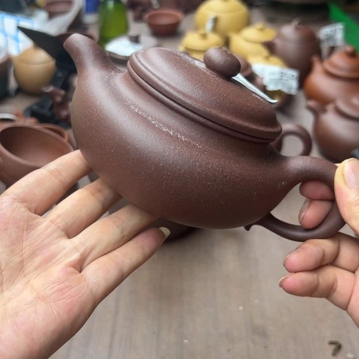 茶壶紫砂紫泥瑕疵不挑380
