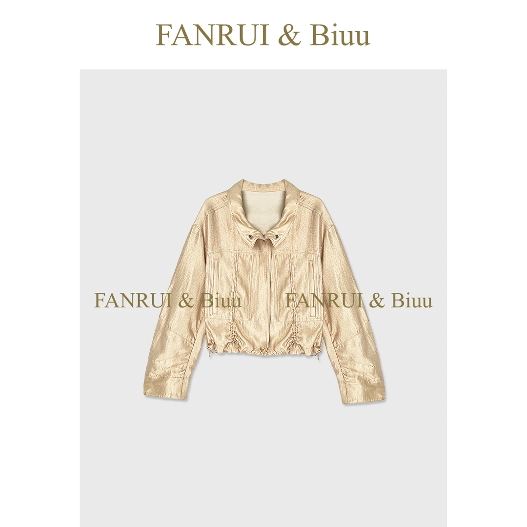 FANRUI/泛芮「星尘轨迹」亮面时髦洋气可调节户外防风短外套B17551