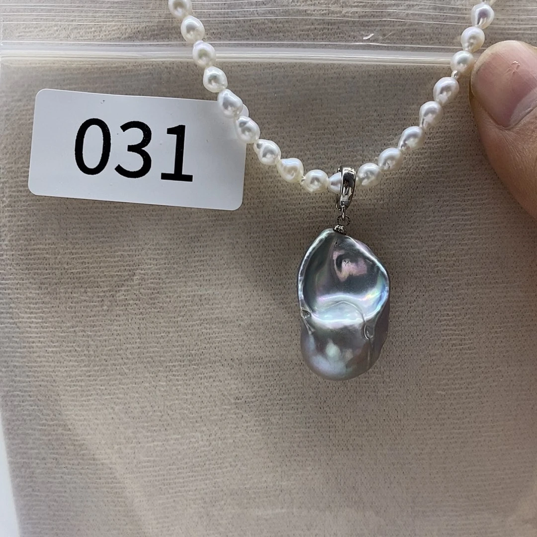 合金颈饰淡水珍珠