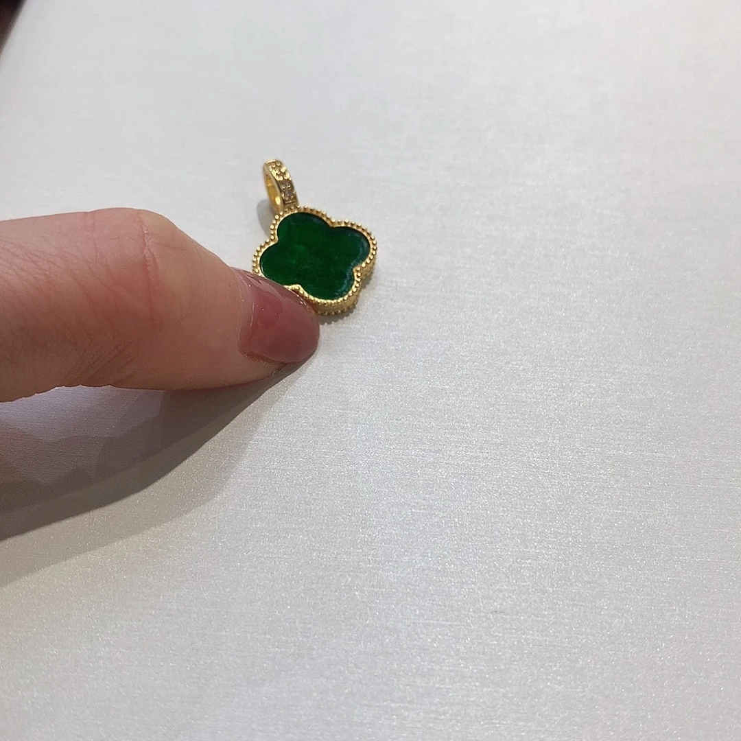 翡翠银S925镶嵌吊坠(不含链)