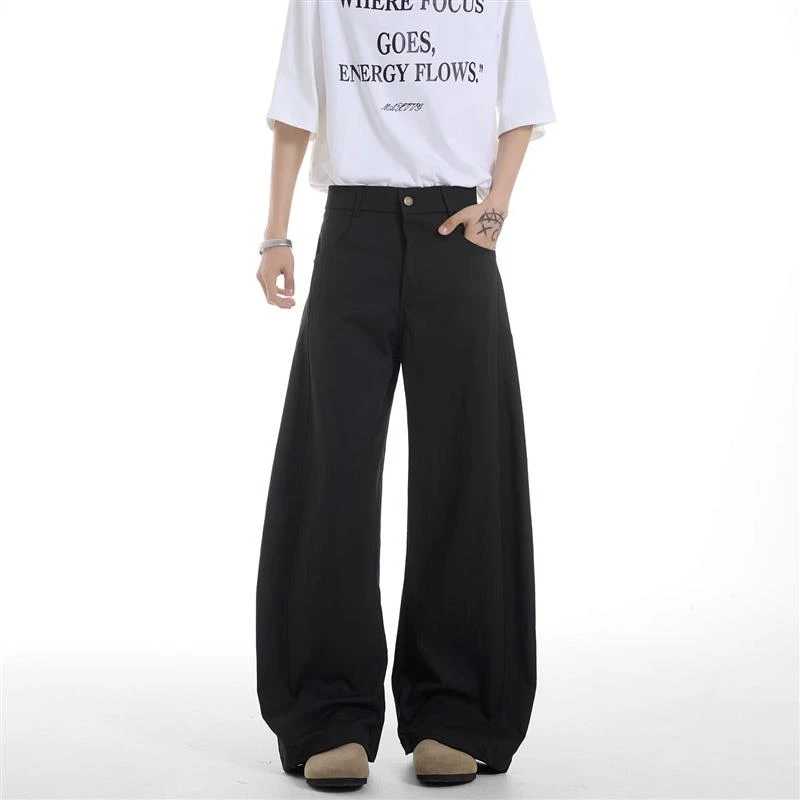 阿叔夏季简约工装弯刀裤百搭宽松纯色速男士纯色简约弯刀403-4039