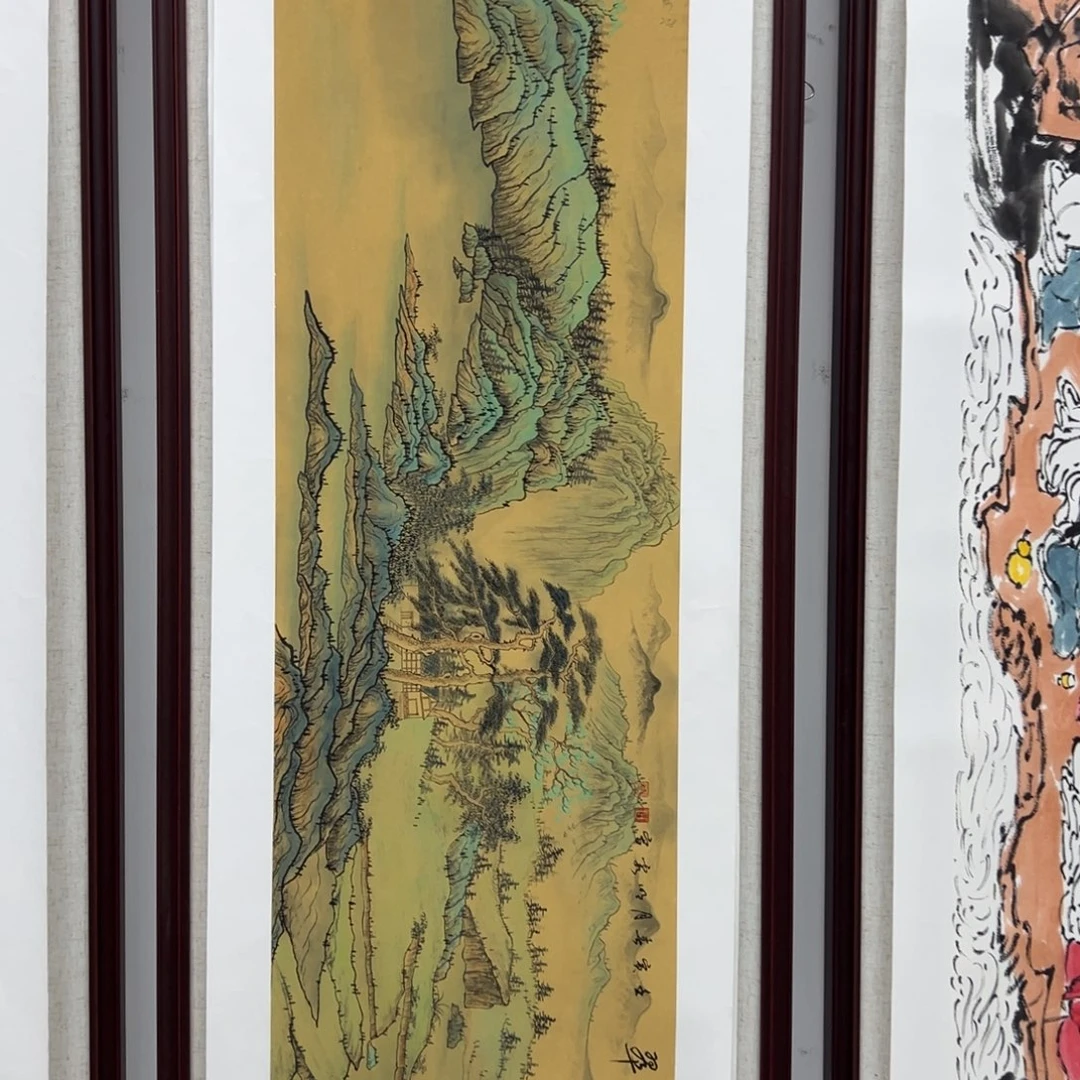 国画绘画作品多次参加全国