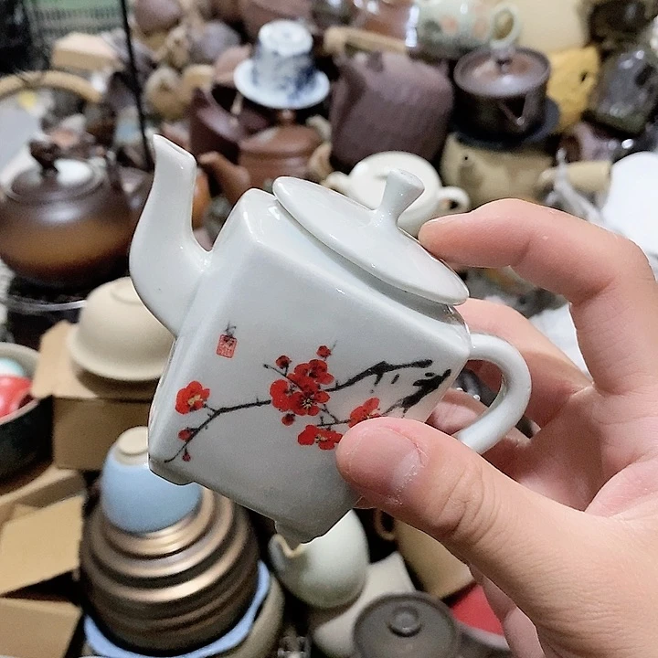 瓷片荷花绽放了我想的那样发展