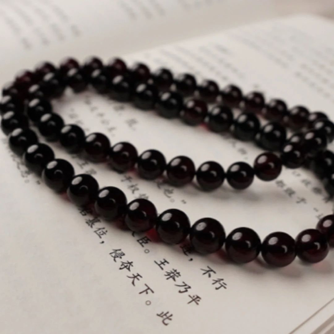 【景轩珠宝】9+缅甸天然翳珀妈妈链项链时尚轻奢颈链简约百搭气质wr