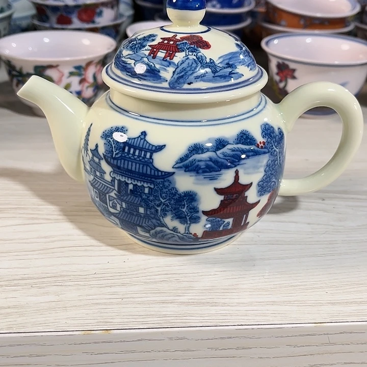 瓷片8*4景德镇陶瓷茶壶