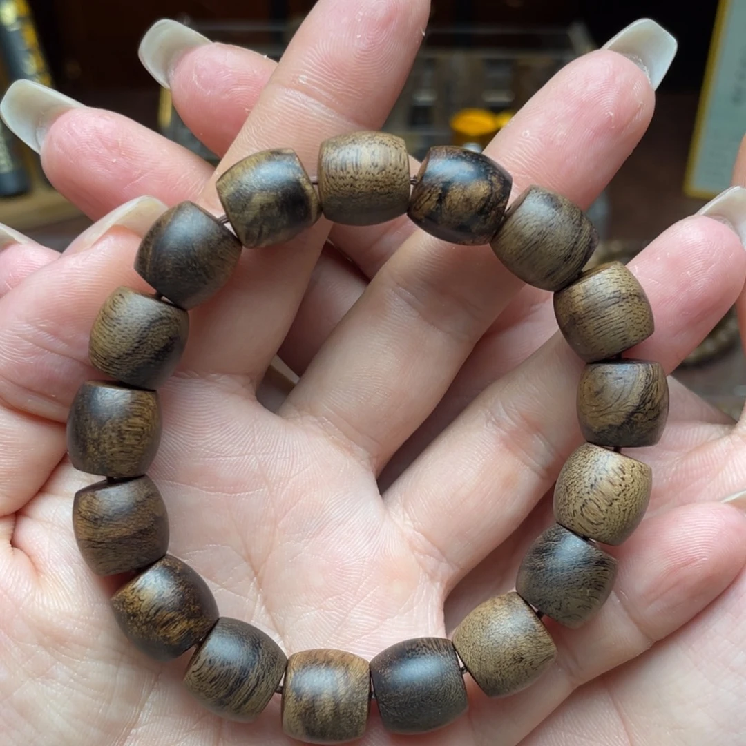 风***a手串沉香越南芽庄白棋楠留疤