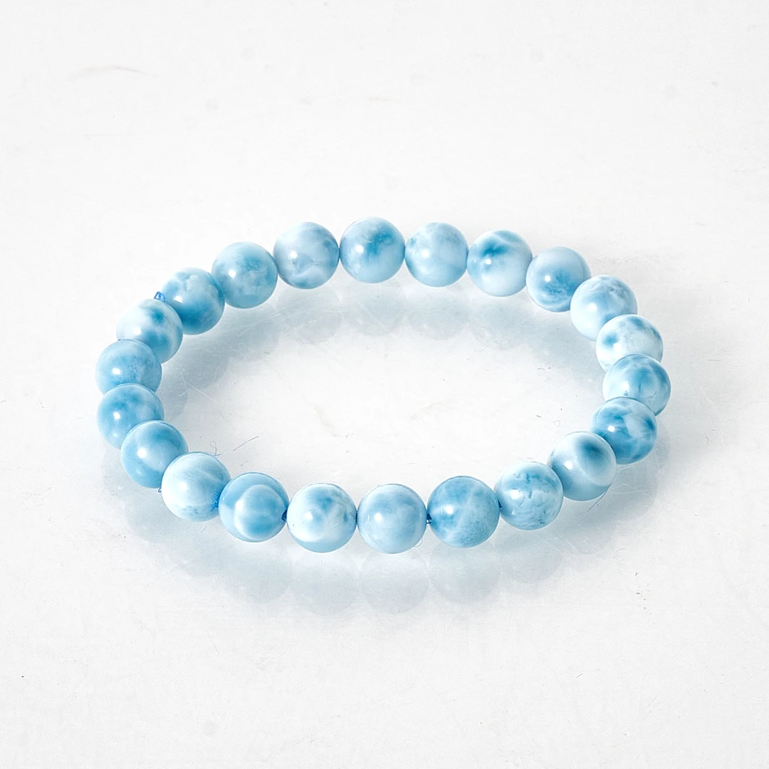 【破冰专属】多米尼加海纹石圆珠手串（约7mm+） 多样性发其一