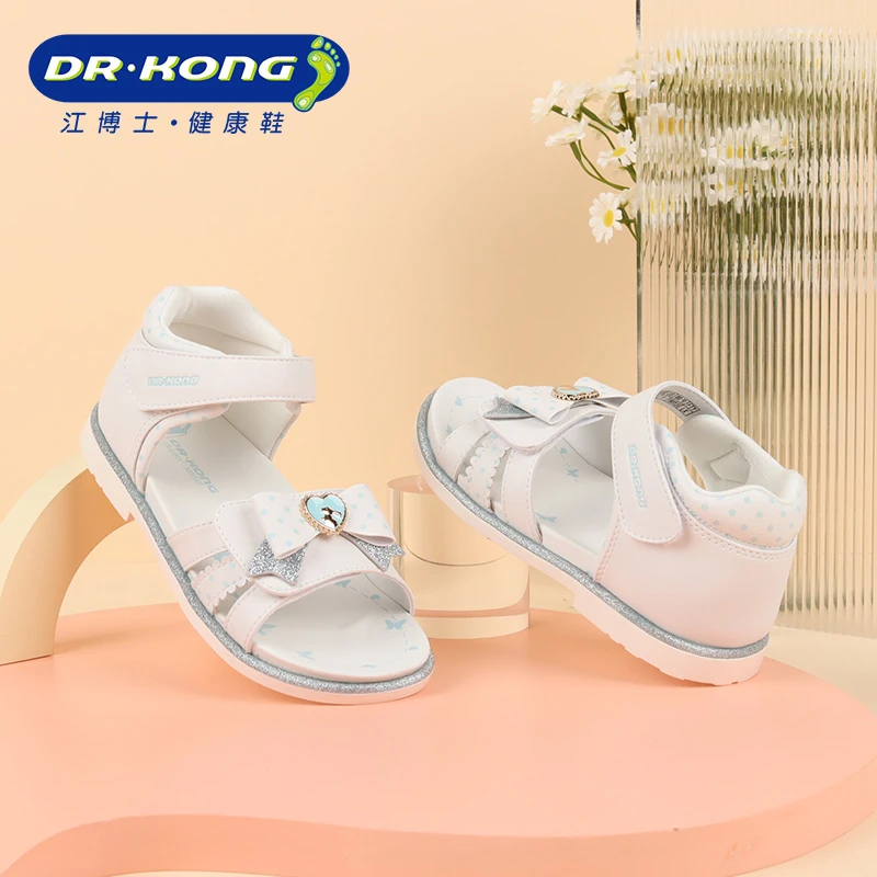 Dr.Kong/江博士童鞋夏季女童三段防滑全接触露趾公主凉鞋S1001068