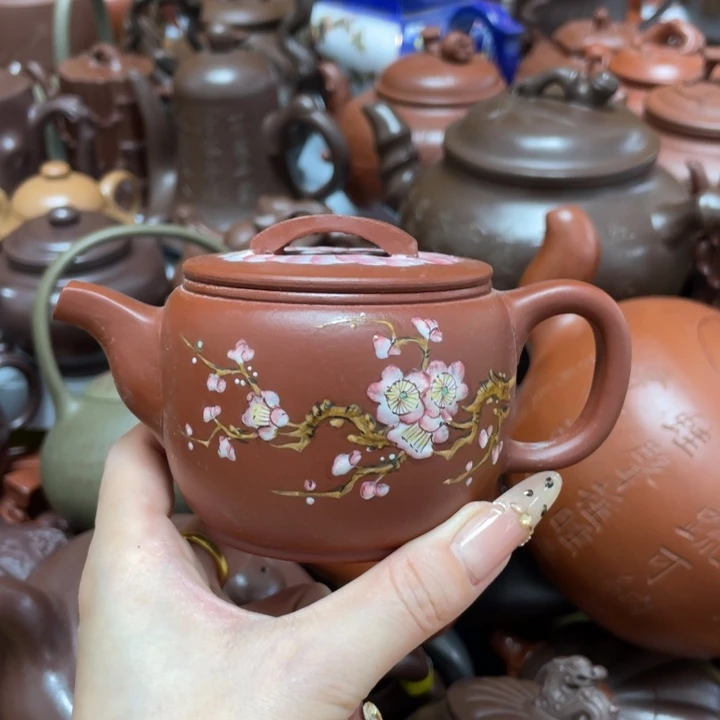 茶壶本山绿泥紫砂艺术作品