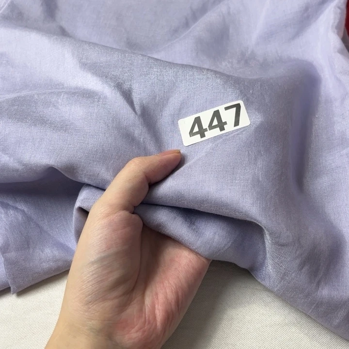 棉混纺紫色447。 1米瑕疵