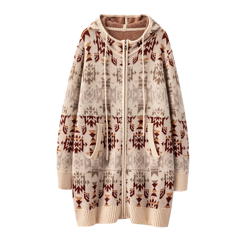 S·Y·C【M国Bei面】美翻~100纯山羊绒加厚加密大衣外套女CYR240205