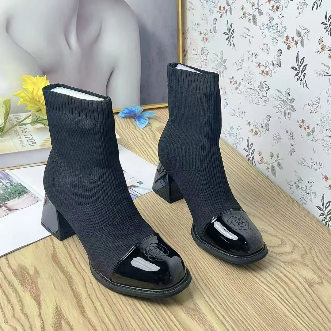 2693-6   秋冬新款时装百搭圆头时装靴四季款