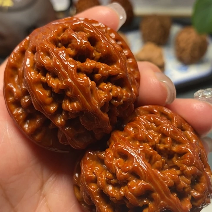 把件文玩核桃46尺粗筋