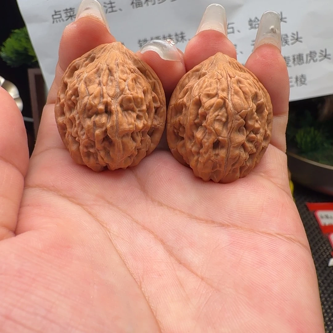 天***雨把件文玩核桃野生小手捻30尺