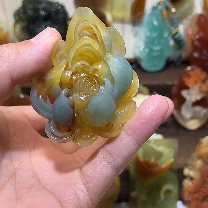 蛇纹石玉未镶嵌吊坠(不含链)