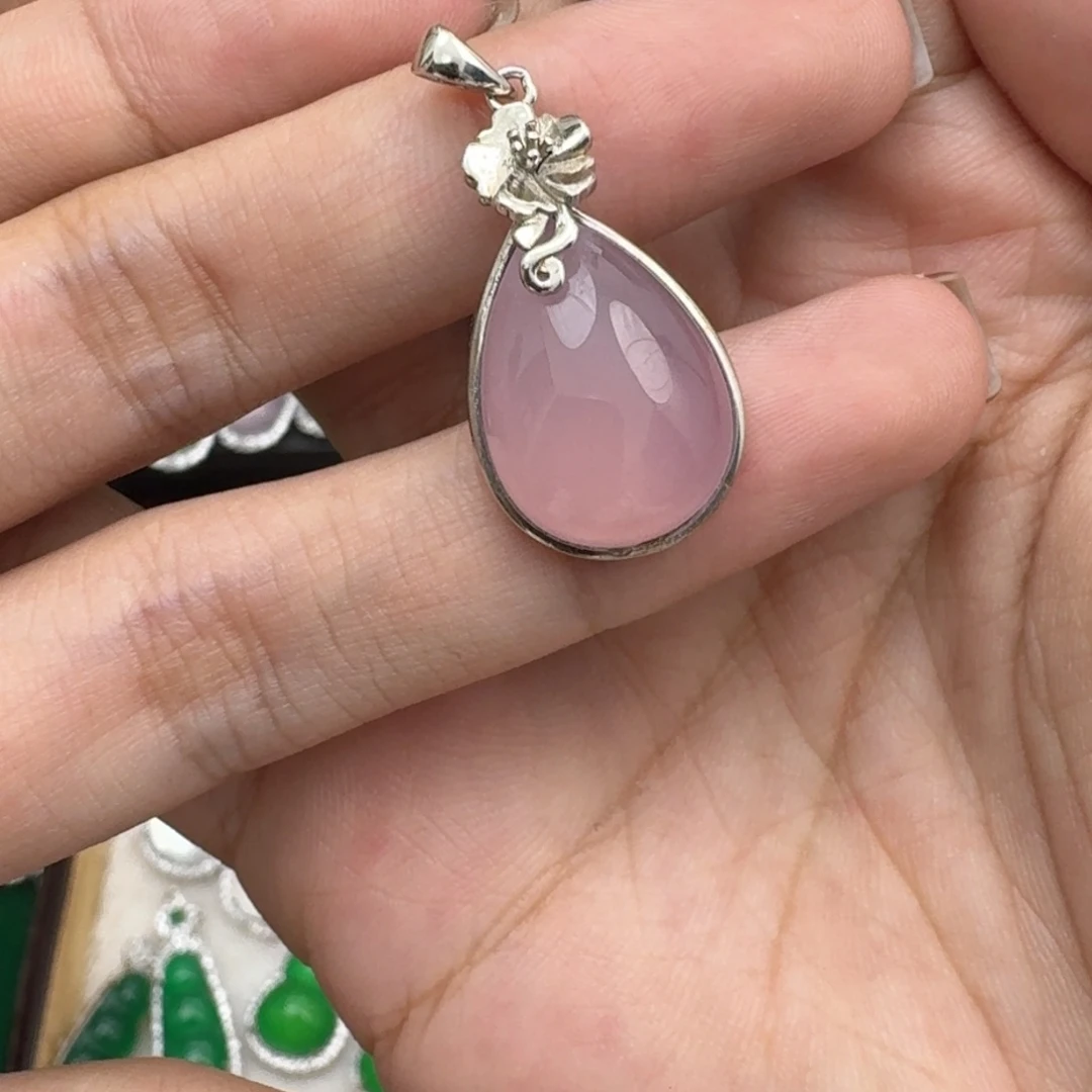 玛瑙/玉髓银S925镶嵌颈饰