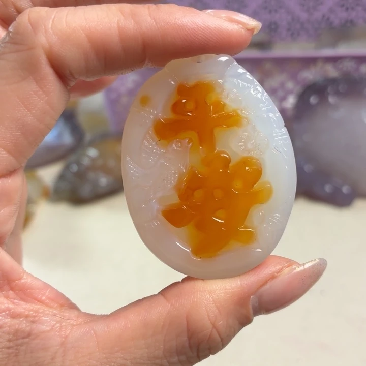 玛瑙/玉髓未镶嵌吊坠(不含链)