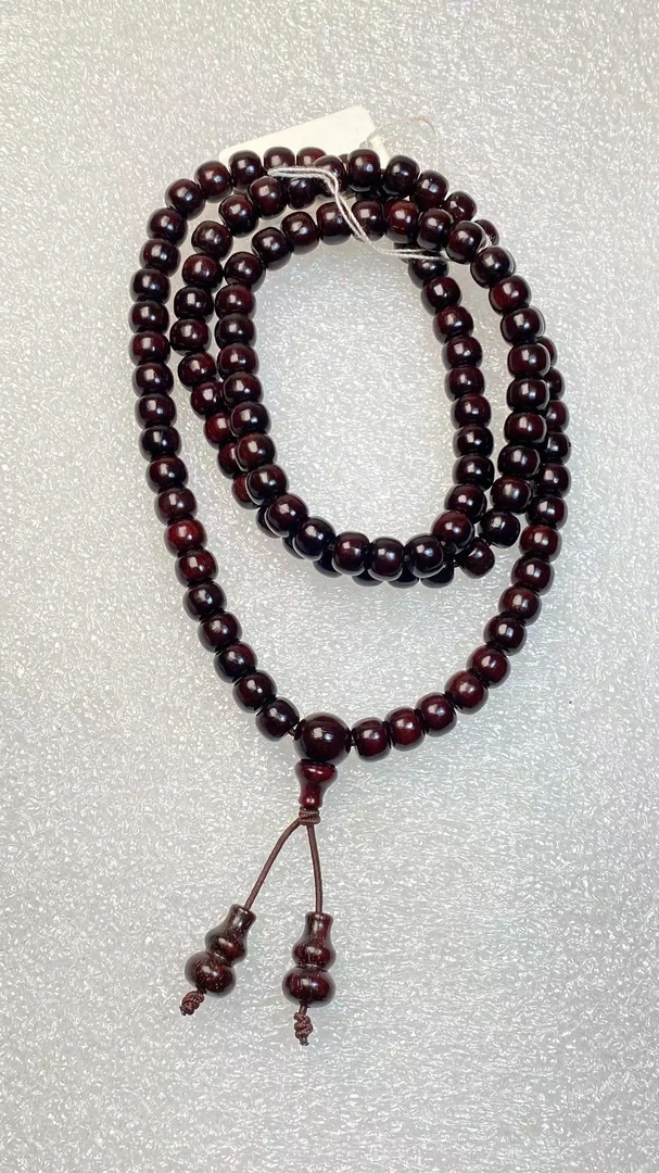 印度小叶紫檀5*6老型珠长串