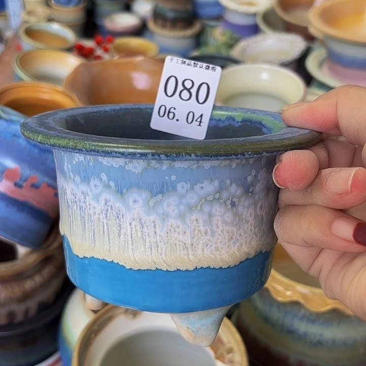 摆件景德镇陶瓷手工制作口10高8.5