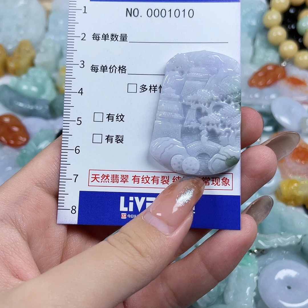 翡翠未镶嵌颈饰1010