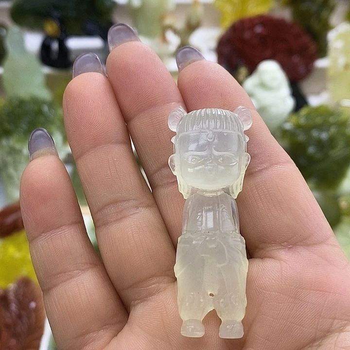 未镶嵌蛇纹石玉手把件