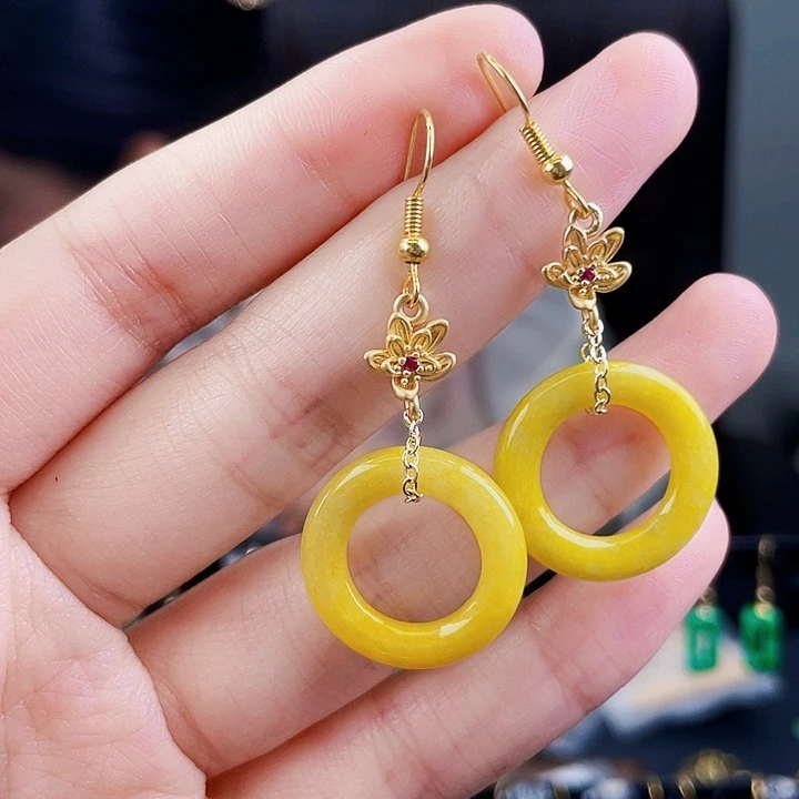 翡翠耳饰未镶嵌饰品