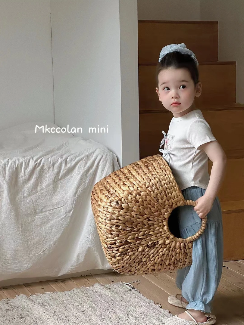 觅咔蓝色灯笼裤1611