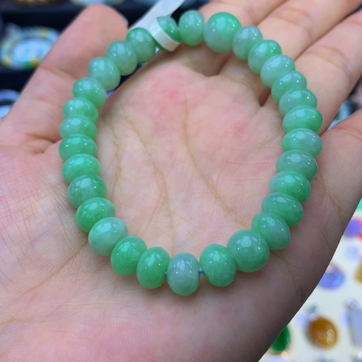 邪***绒翡翠未镶嵌手链翡翠