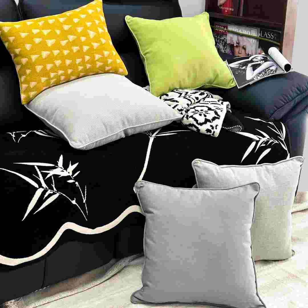 简约轻奢沙发抱枕防泼水防晒床头靠枕舒适实用不掉色