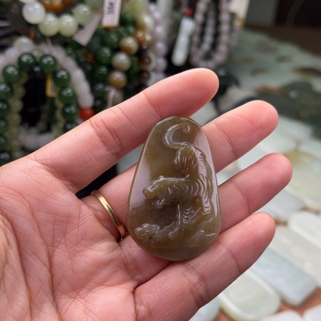 和田玉未镶嵌吊坠(不含链)