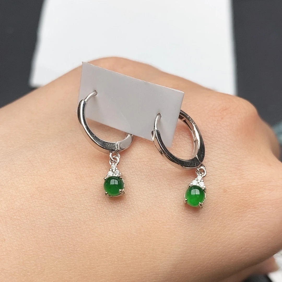 翡翠银S925镶嵌戒指