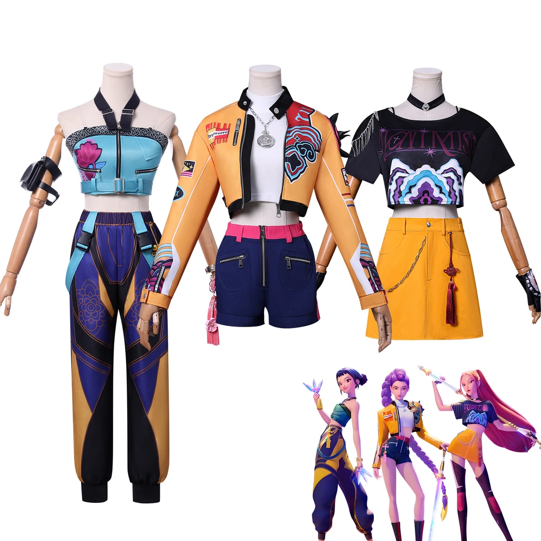 新款女团K-POP猎魔女团cos服鲁米米拉佐伊cosplay性感少女韩流