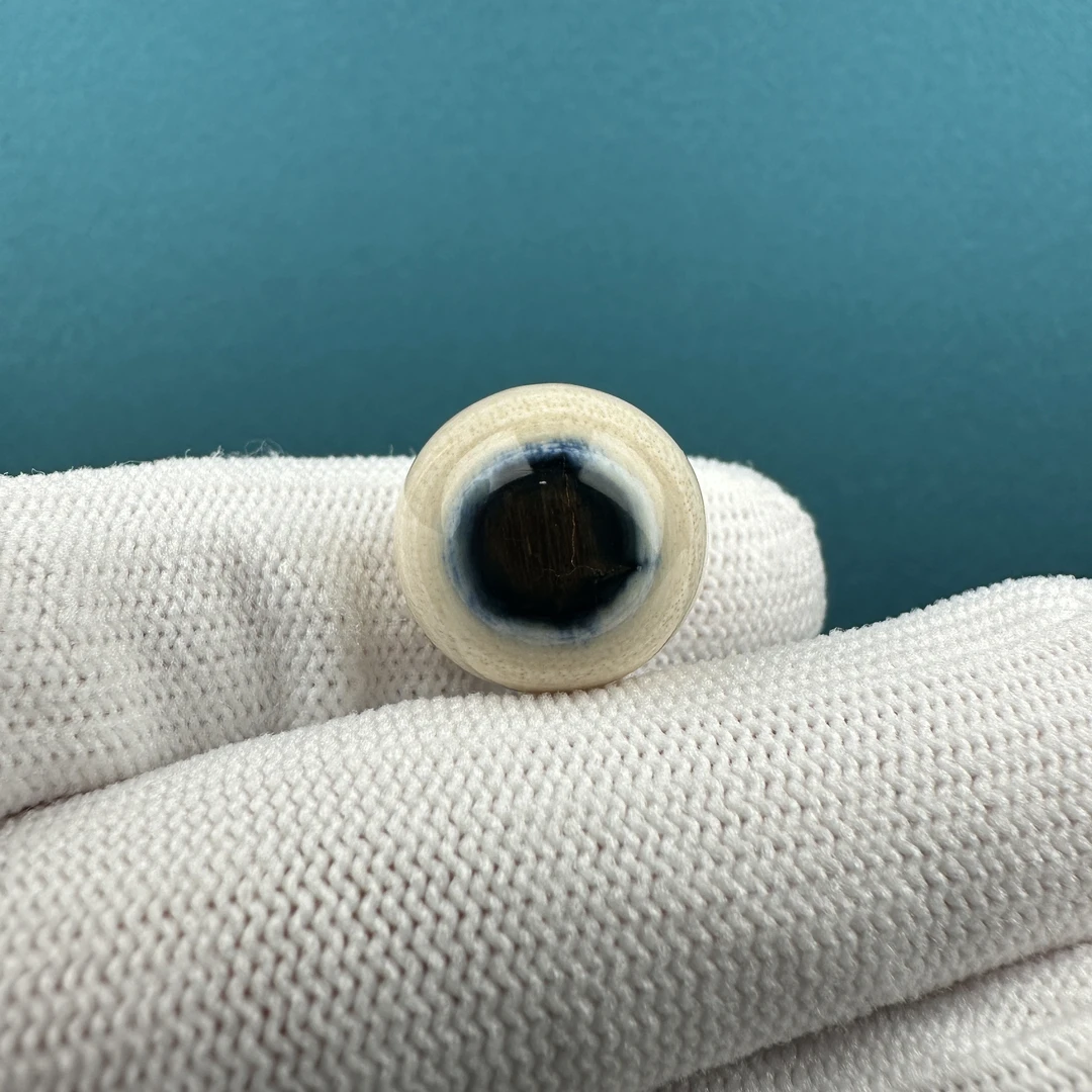 K4838天然猛犸 精品蓝眼睛 单珠15mm一物一图 假一罚十