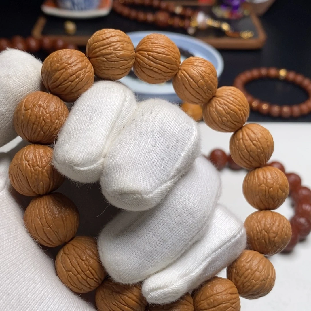 猴头核桃手串福利款磨盘凤羽