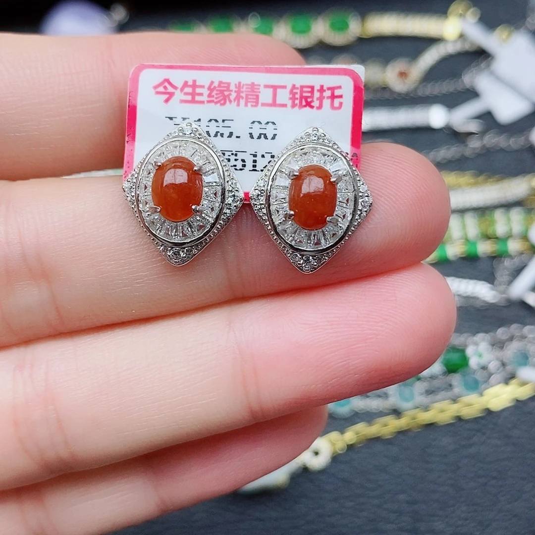 银S925镶嵌戒指翡翠